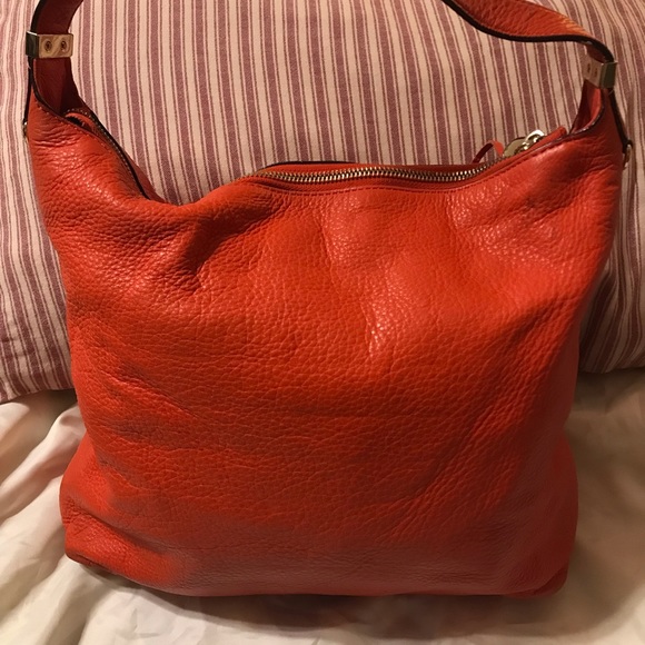 Michael Kors Authentic Purse Reddish Orange Color - Picture 6 of 12